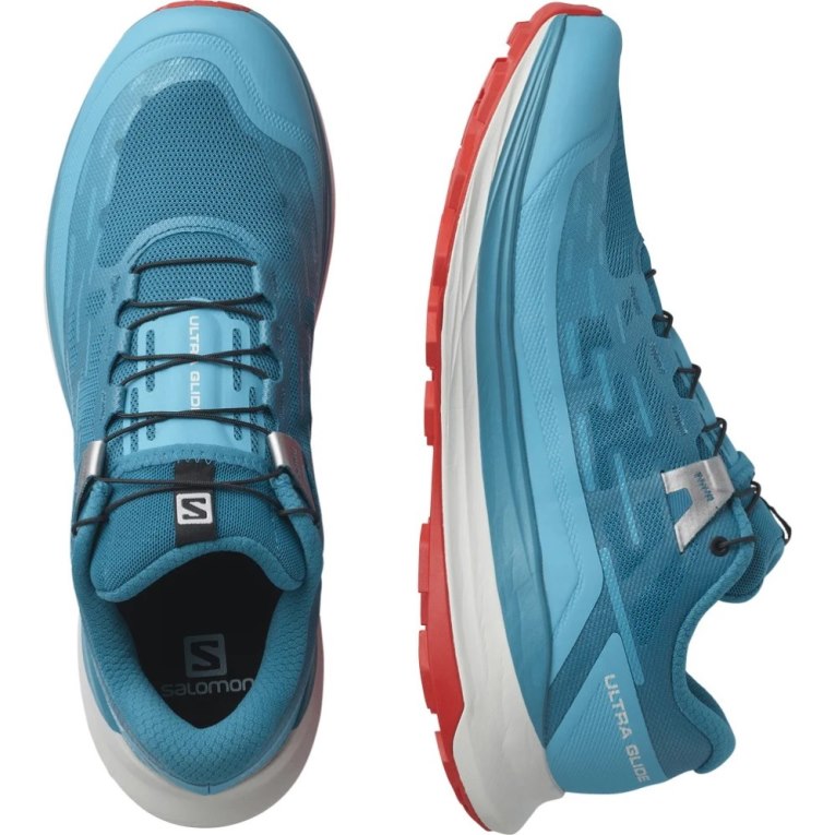 Turquoise Salomon Ultra Glide Men's Trail Running Shoes | IE CB2895